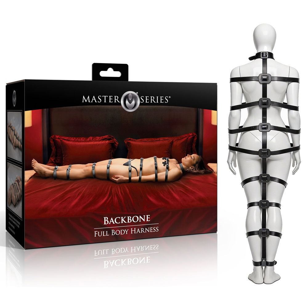 Master Series Backbone - Black Full Body Harness Restraints