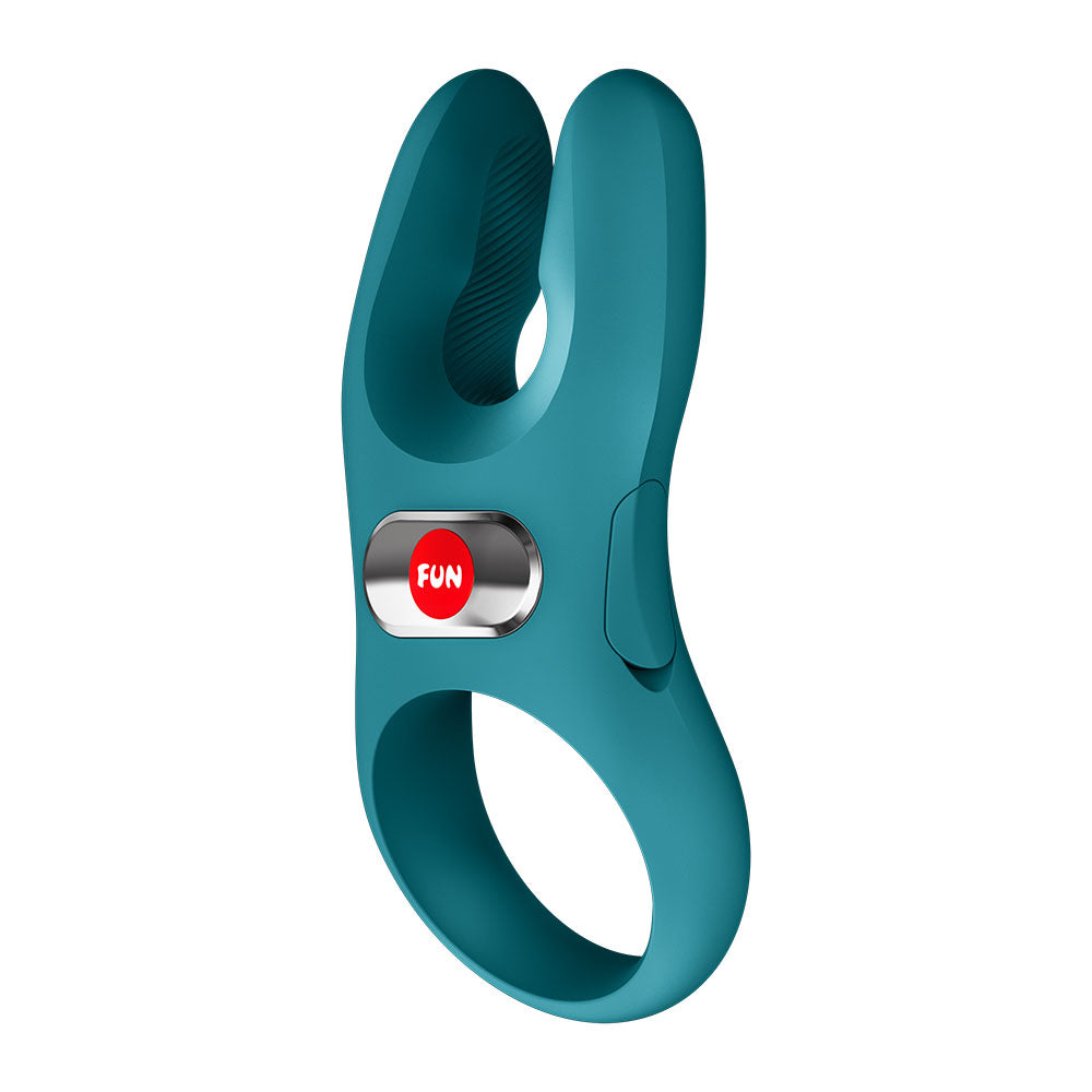 Fun Factory NOS PRO Bottle Green - Bottle Green USB-C Rechargeable Vibrating Cock Ring