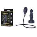 Progressive Play - Inflatable Silicone Anal Plug with Pump - Black 16.5 cm Inflatable Butt Plug