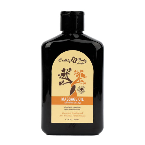 EB Aphrodisiac Massage Oil GRAPEFRUIT SANDALWOOD - 250 ml - Grapefruit Sandalwood Scented Massage Oil - 250 ml Bottle