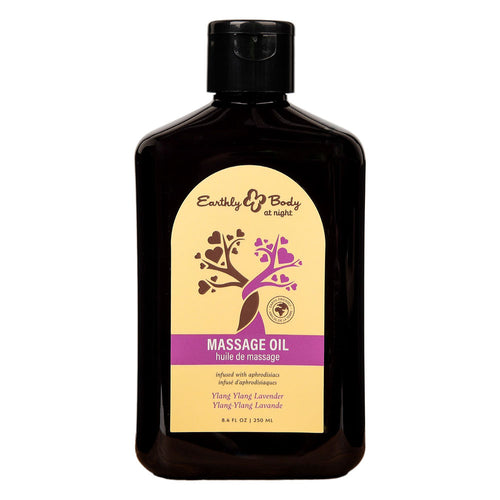 EB Aphrodisiac Massage Oil YLANG YLANG LAVENDER - 250 ml - Ylang Ylang & Sandalwood Scented Massage Oil - 250 ml Bottle