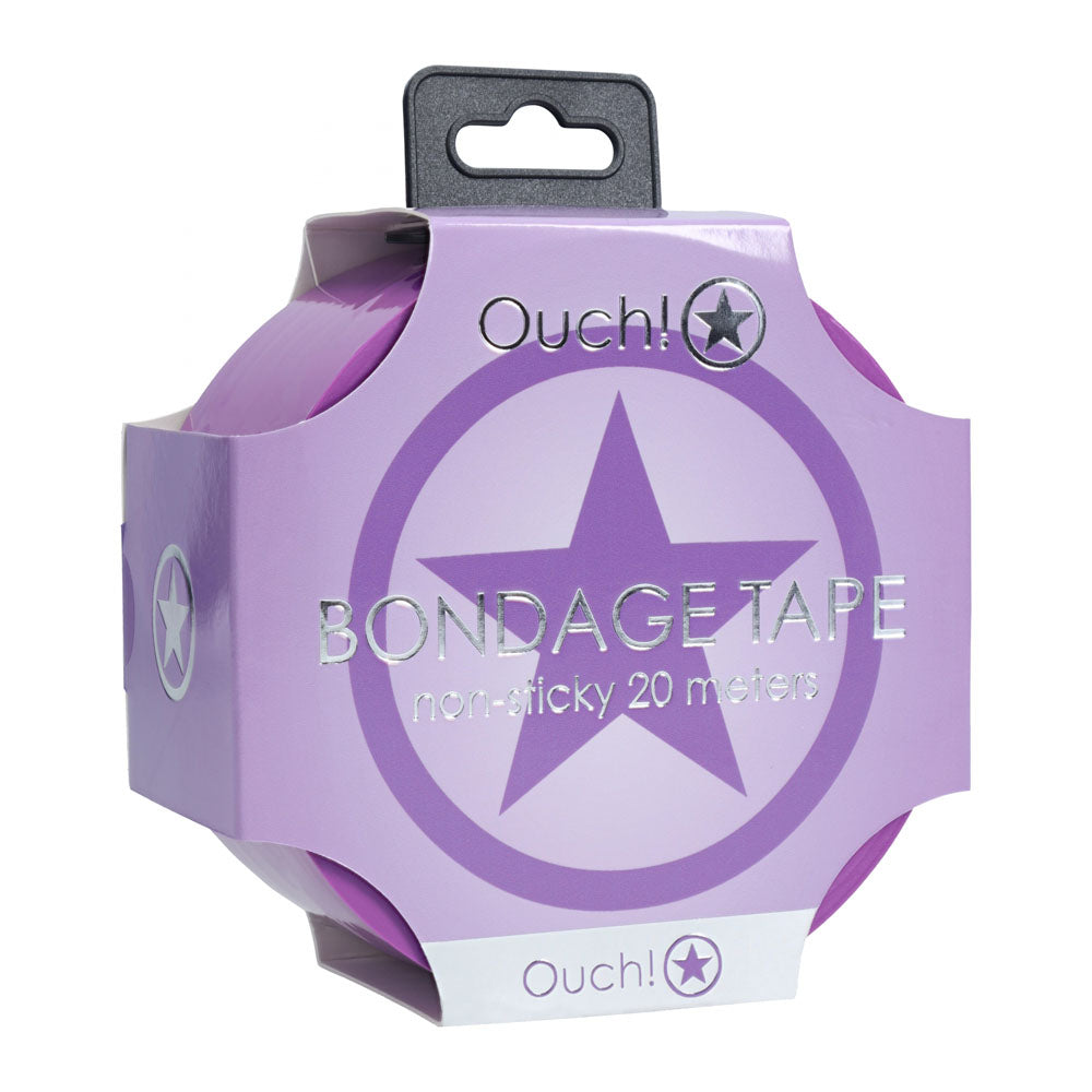 OUCH! PVC Non-Stick Tape - Purple - Purple Bondage Tape - 20 metre Length