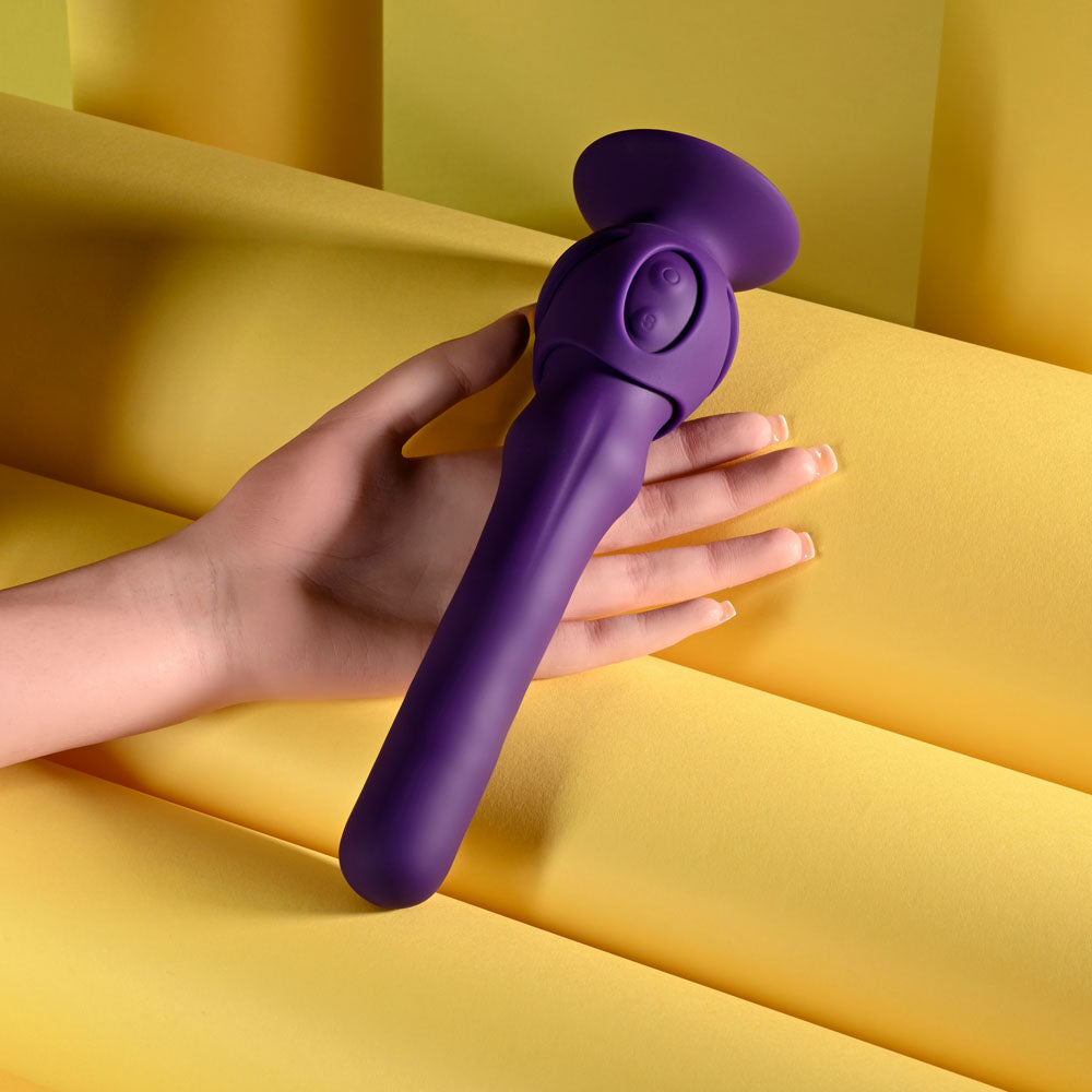 Playboy Pleasure WIGGLE IT - Purple 23.9 cm USB Rechargeable Wiggling Vibrator