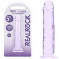 REALROCK Realistic 5'' Dildo - Purple - Purple 12.7 cm Dildo