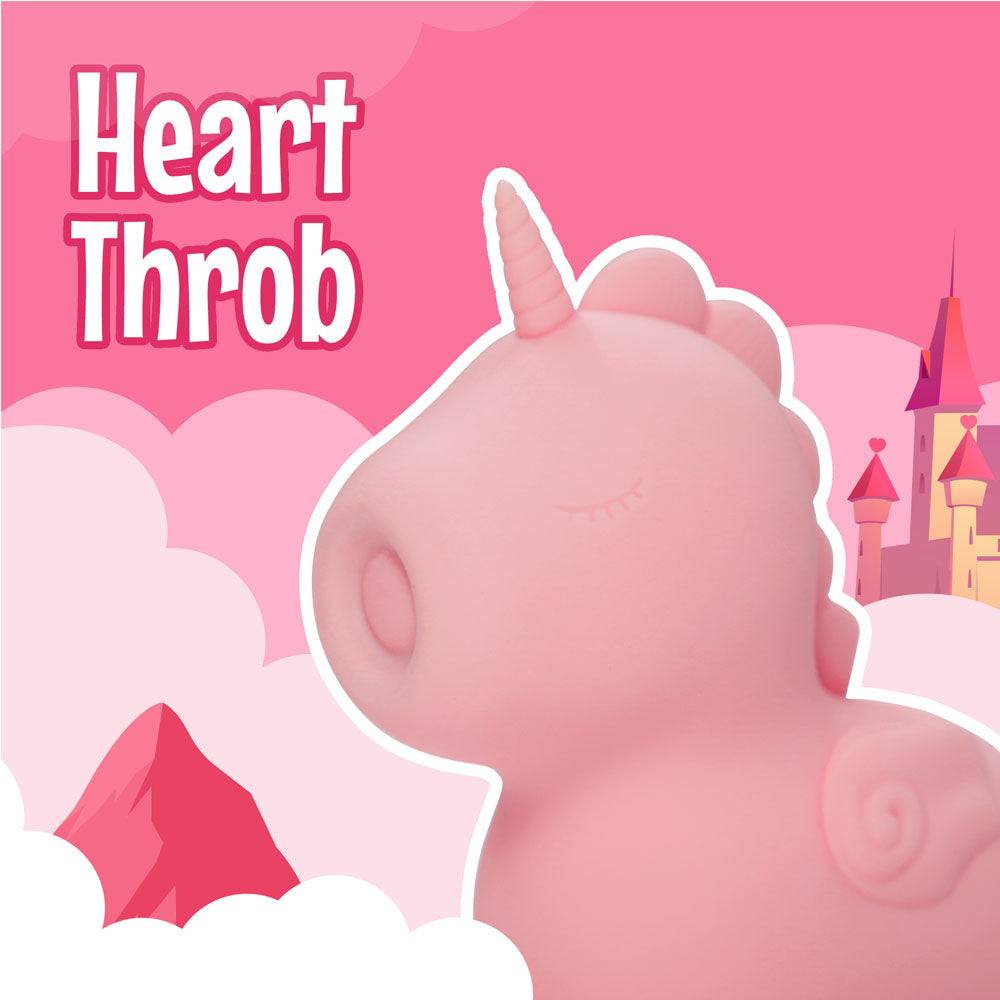 Unihorn - Heart Throb - Coral USB Rechargeable Flicking Stimulator